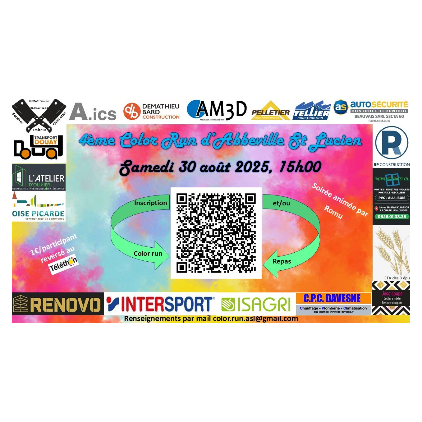 Color Run Abbeville St Lucien